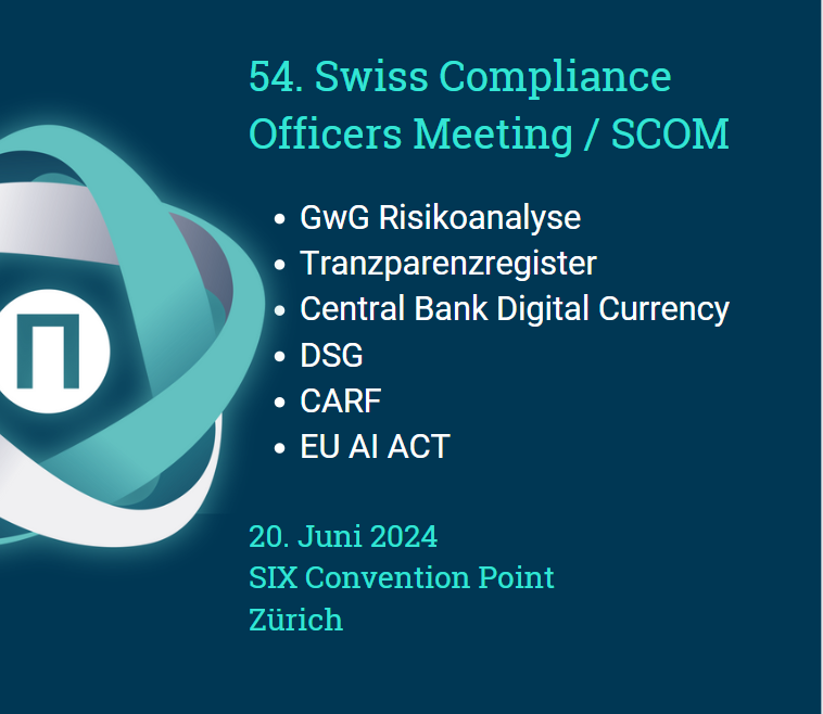 54. Swiss Compliance Officers Meeting SCOM